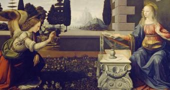 Immagine annunciazione Leonardo