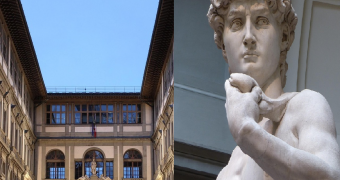 Immagine loggiato Uffizi e David