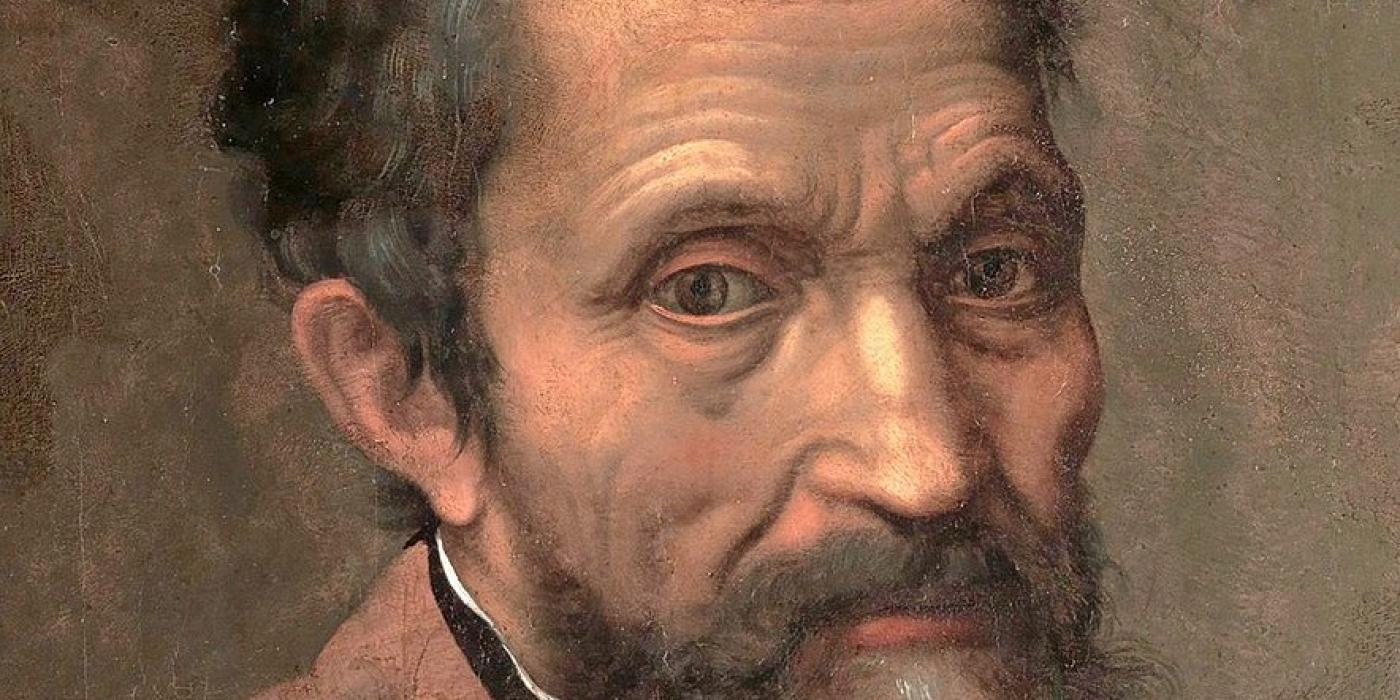 Immagine autoritratto Michelangelo